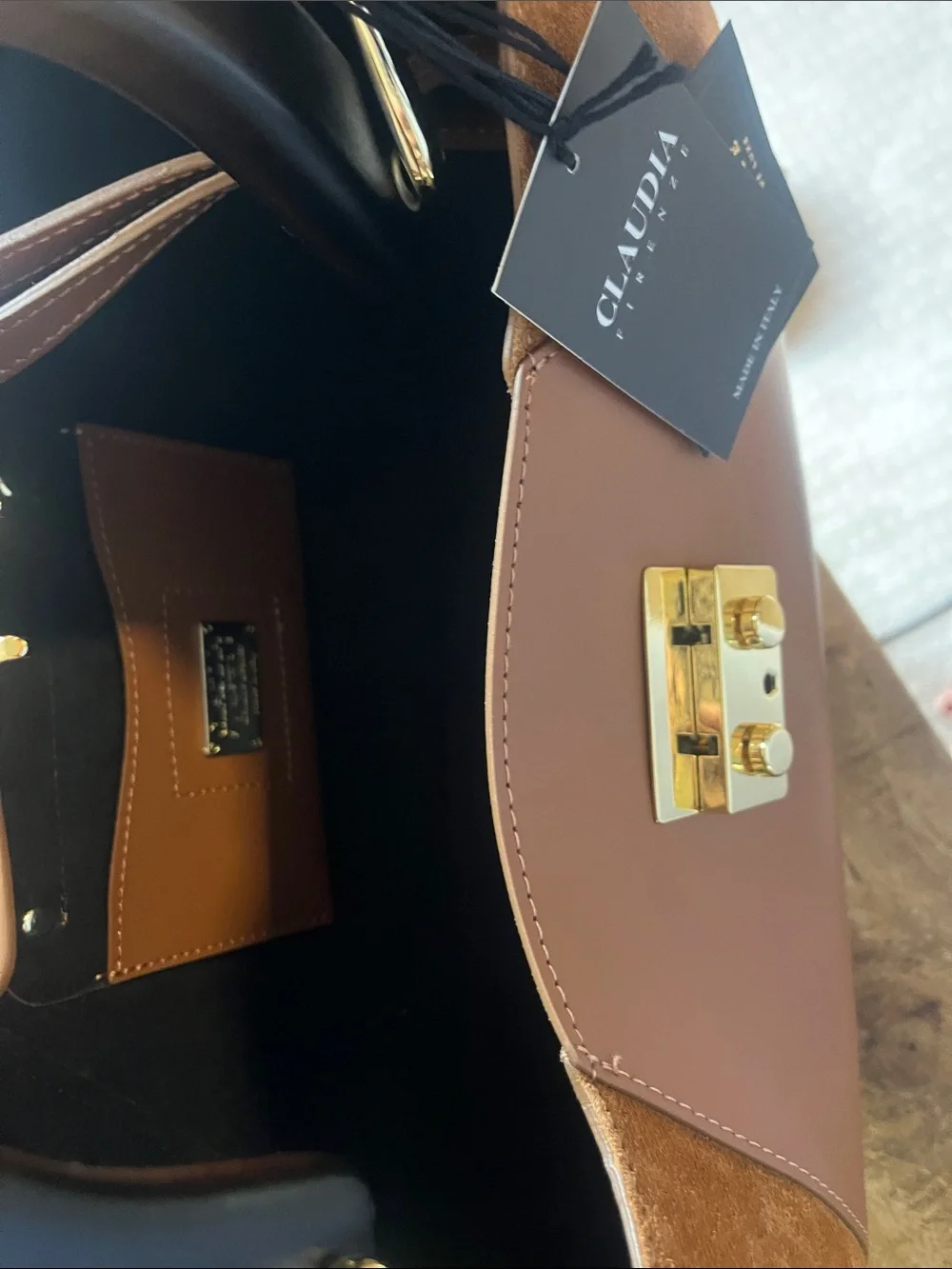 Classic Structured Women’s Satchel Bag in Brown